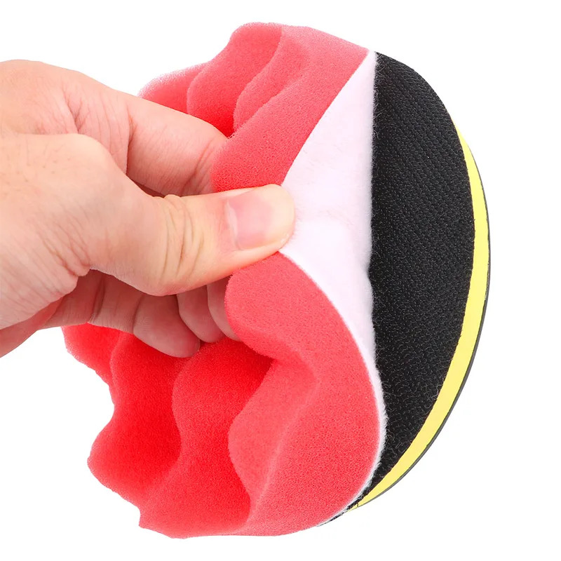 Polish Pad Set Buffer - ชุดแผ่นขัดเคลือบสีรถยนต์ 12 ชิ้น/ชุด ฟองน้ำดูแลรักษาสีรถยนต์ แผ่นขัดเคลือบแว็กซ์ ชุดอุปกรณ์ขัดเงา