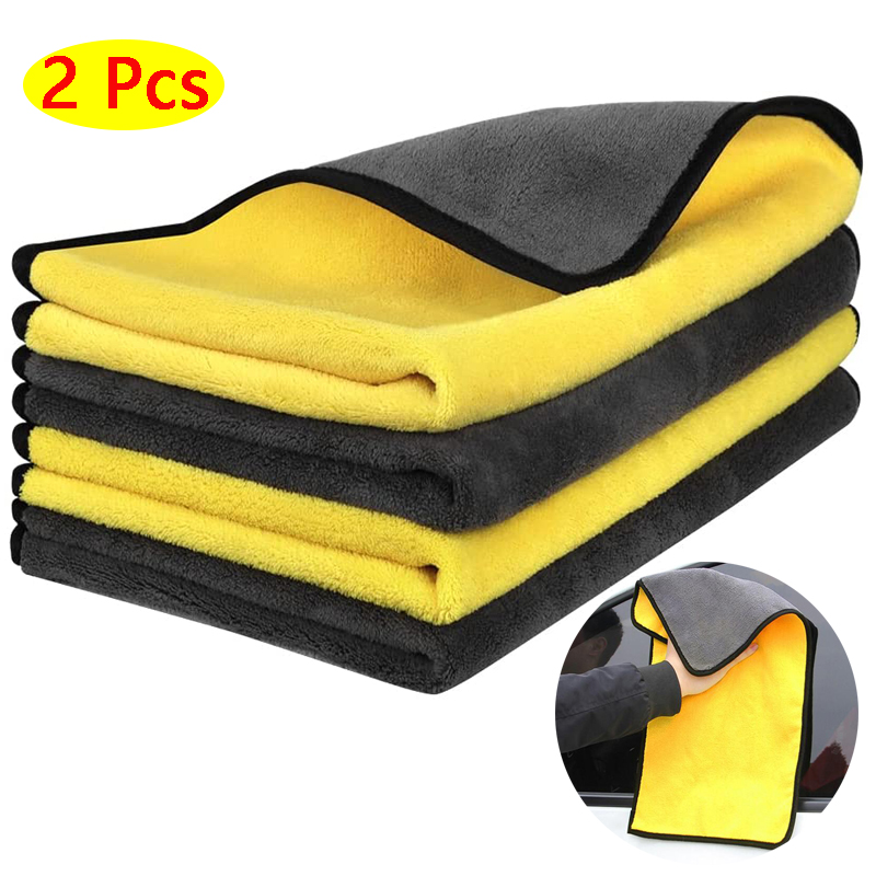 Microfiber Towel Detailing - 2ชิ้น/ล็อต30x3 0/40/60Cm ผ้าเช็ดตัวไมโครไฟเบอร์ทำความสะอาดผ้า Car Care ผ้าผ้าเช็ดตัวไมโครไฟเบอร์ผ้าไมโครไฟเบอร์