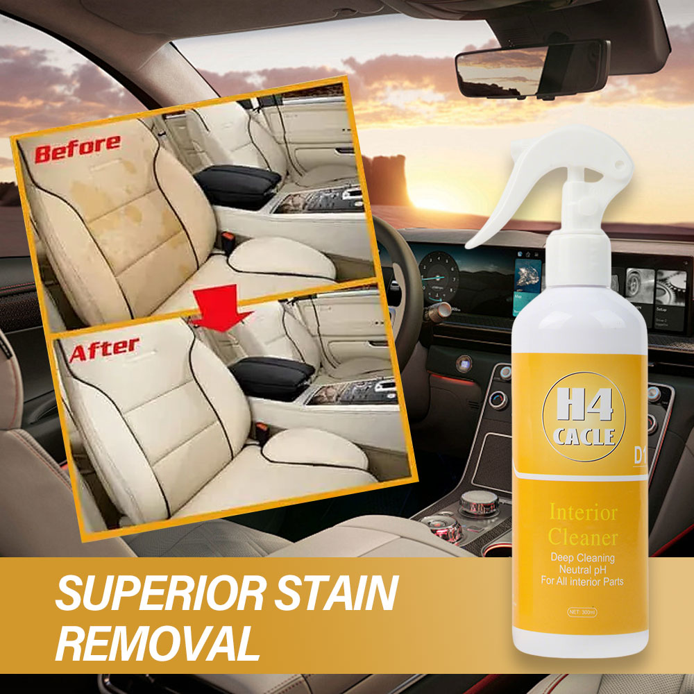 Seat Cleaner Fabric - น้ํายาทําความสะอาดรถยนต์ภายในสเปรย์กําจัดคราบสิ่งสกปรกสําหรับเบาะรถยนต์และพื้นผิวสําหรับเบาะรองนั่ง ผ้าหนังและผ้าคาดศีรษะ
