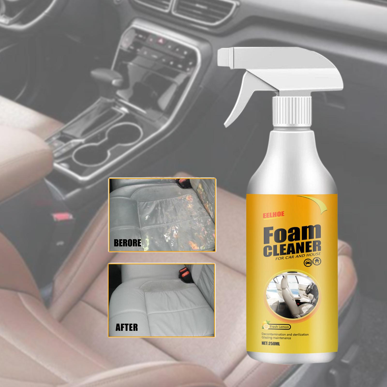 Seat Cleaner Fabric - โฟมทำความสะอาดรถยนต์ สเปรย์ทำความสะอาดภายในรถยนต์อเนกประสงค์สำหรับห้องน้ำ ผ้าทำความสะอาดบ้าน ผ้าหุ้มเบาะเพดานรถยนต์