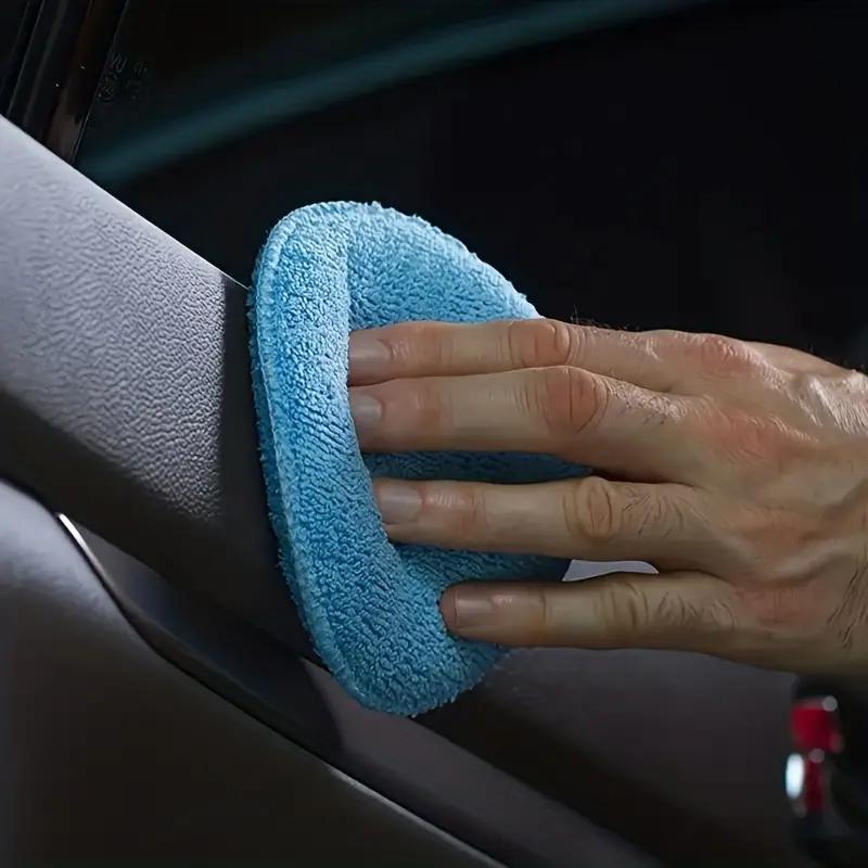 Wax Applicator Pad - แผ่นแว็กซ์ไมโครไฟเบอร์แบบนุ่มพิเศษ 5 ชิ้น - ฟองน้ำขัดเงารถยนต์แบบอ่อนโยนเพื่อการขัดเงาที่เรียบเนียน ใช้งานง่ายสำหรับการทาแว็กซ์
