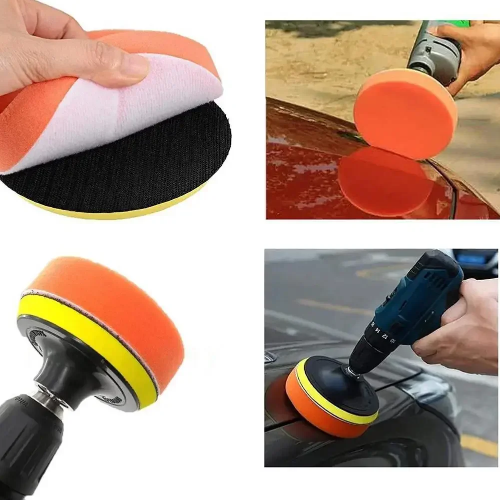 Polish Pad Set Buffer - ชุดแผ่นโฟมขัดเงา 6 ชิ้น ขนาด 3/4/5/6/7 นิ้ว