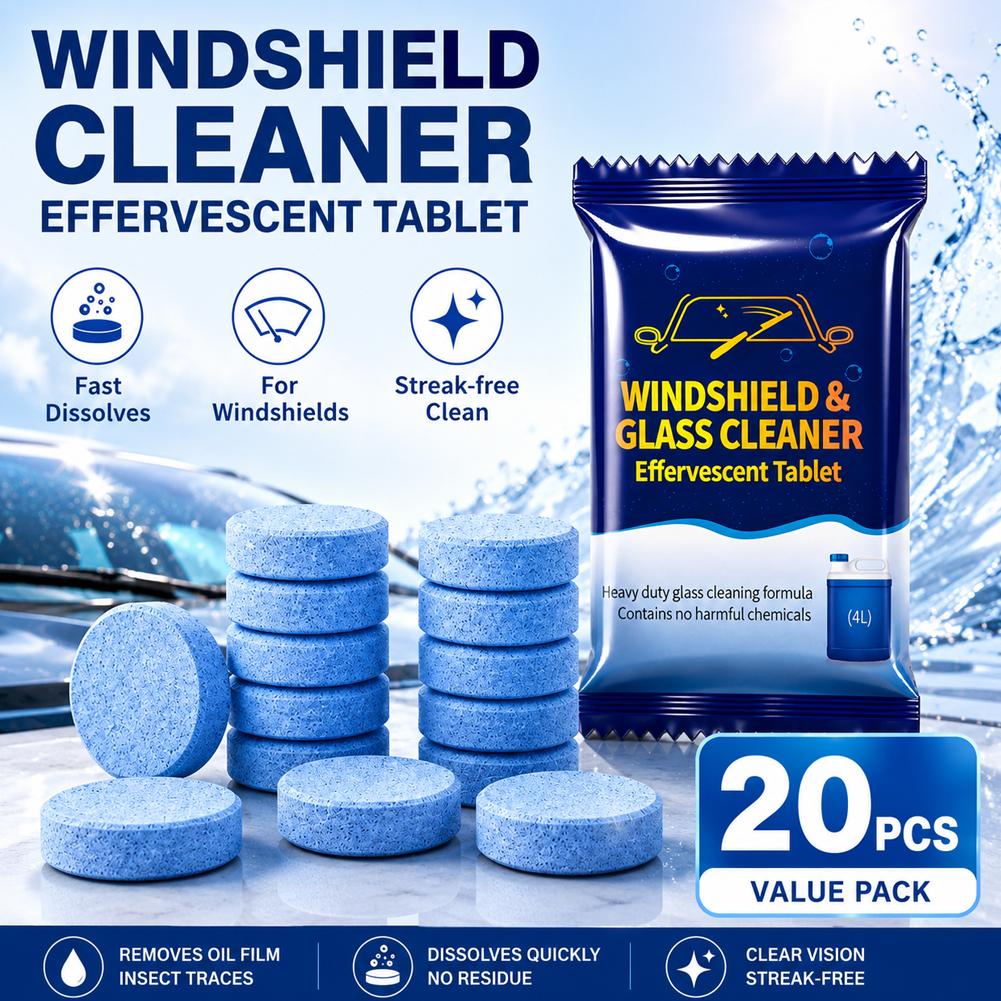 เม็ดฟู่ทำความสะอาดกระจกรถยนต์  - Glass Cleaner Streak บทวิจารณ์และราคา
