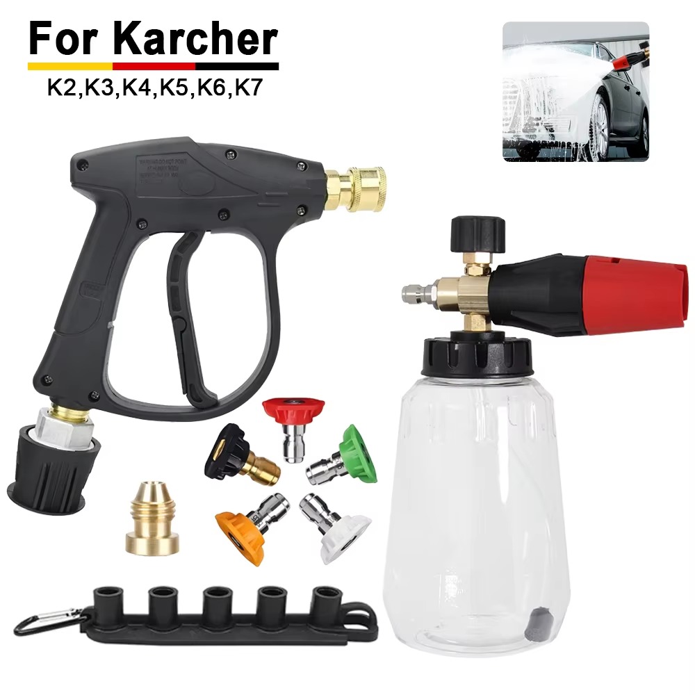 ชุดหัวฉีดโฟมสำหรับเครื่องฉีดน้ - Pressure Washer Foam Gun บทวิจารณ์และราคา