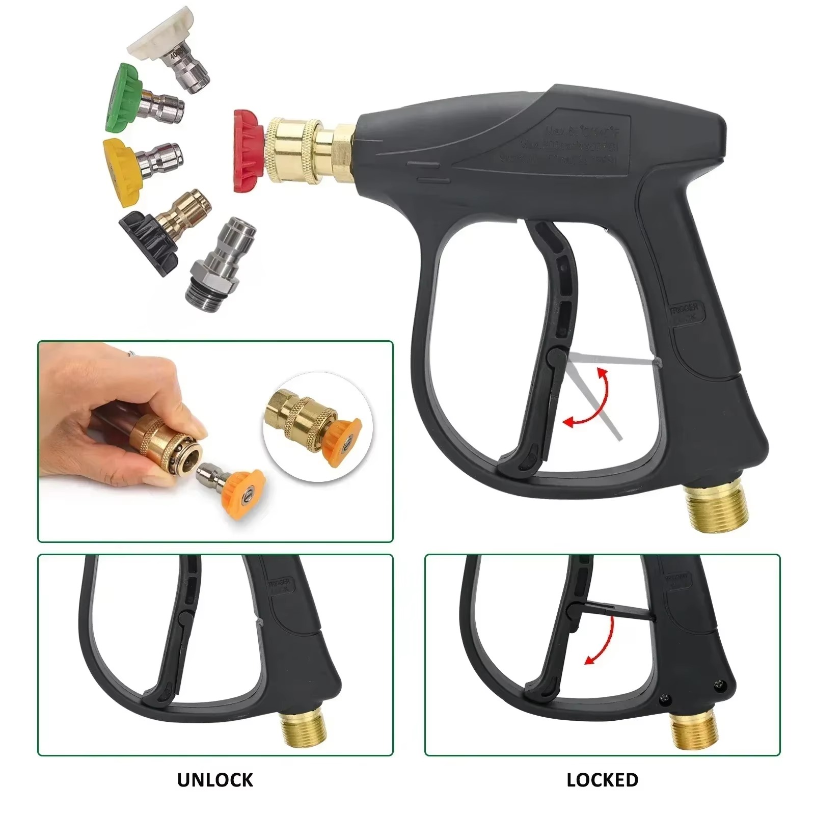 ชุดหัวฉีดโฟมสำหรับเครื่องฉีดน้ - Pressure Washer Foam Gun บทวิจารณ์และราคา