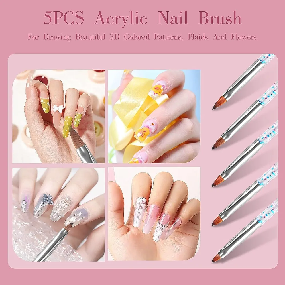 แปรงทำเล็บ 32 ชิ้น, แปรงอะคริล - Detailing Brush Set บทวิจารณ์และราคา