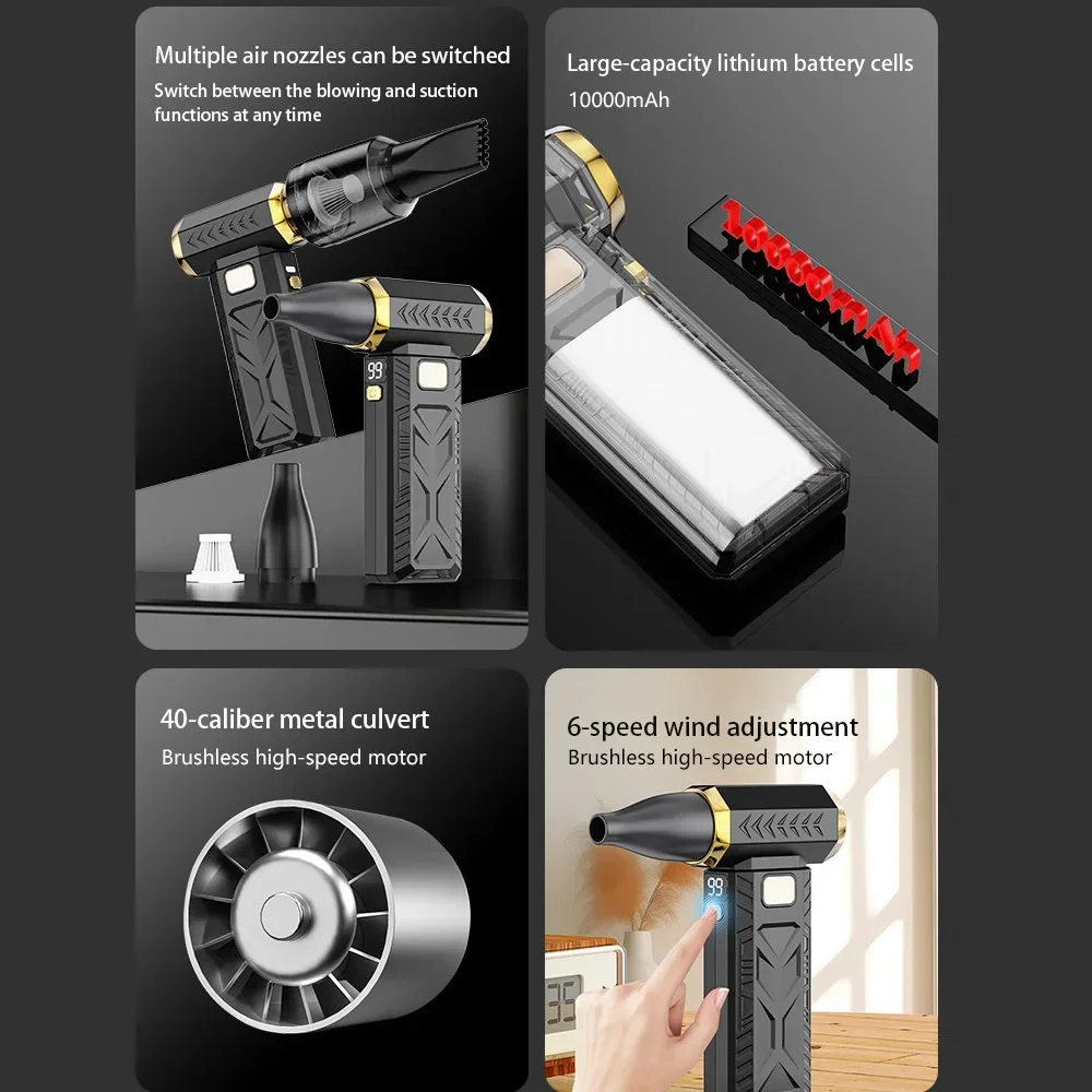 อัพเกรด 400000RPM Jet Fan M18  - Dryer Car Blower บทวิจารณ์และราคา