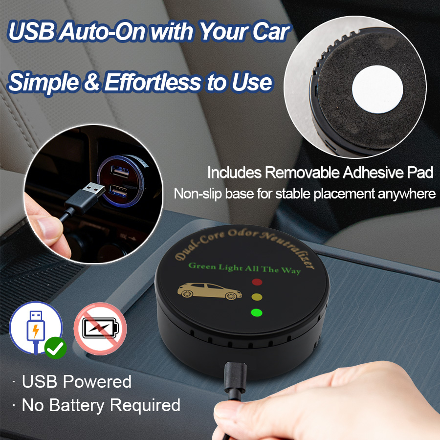 เครื่องฟอกอากาศในรถยนต์, ไม่ต้ - Odor Eliminator Car บทวิจารณ์และราคา