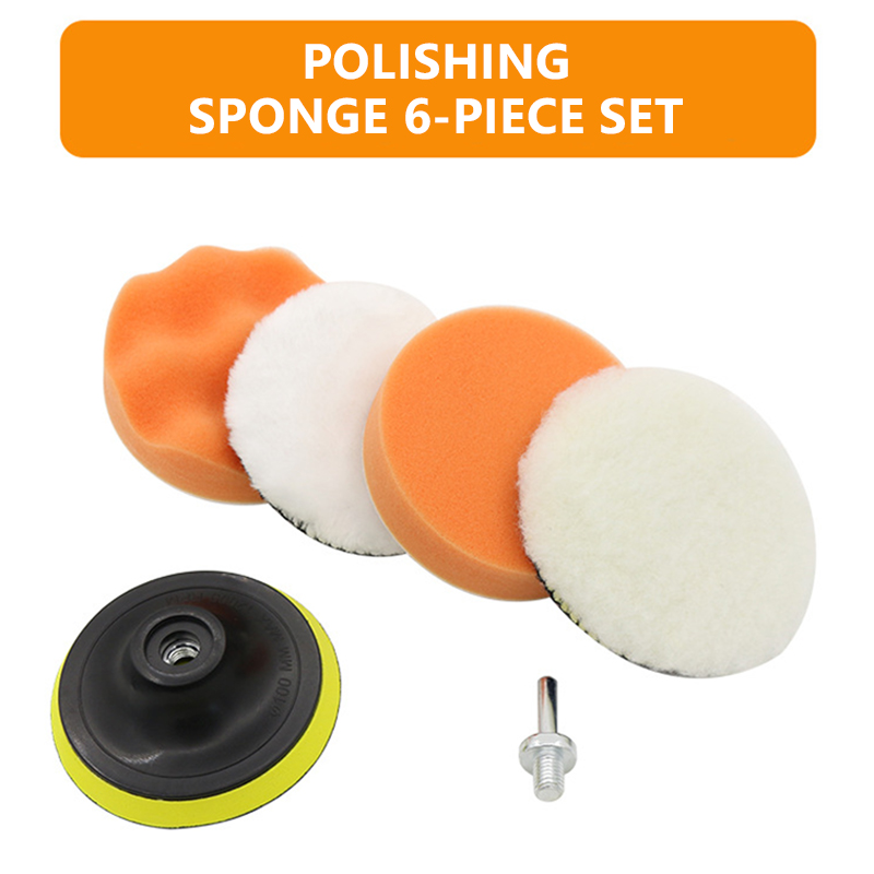 6 ชิ้น/เซ็ต ชุดฟองน้ำขัดเงารถย - Polish Pad Set Buffer บทวิจารณ์และราคา
