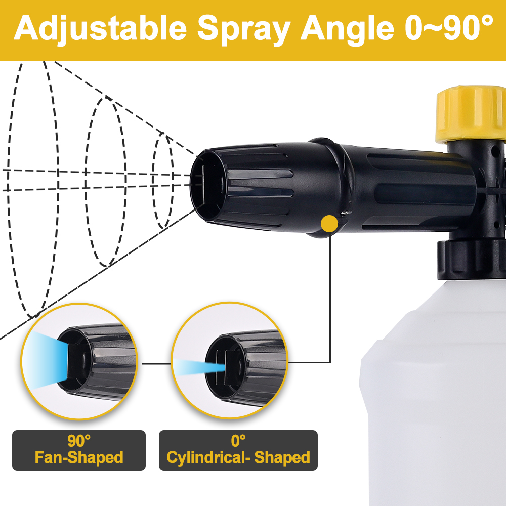เครื่องซักผ้าความดันหิมะโฟม La - Foam Cannon Car Wash บทวิจารณ์และราคา