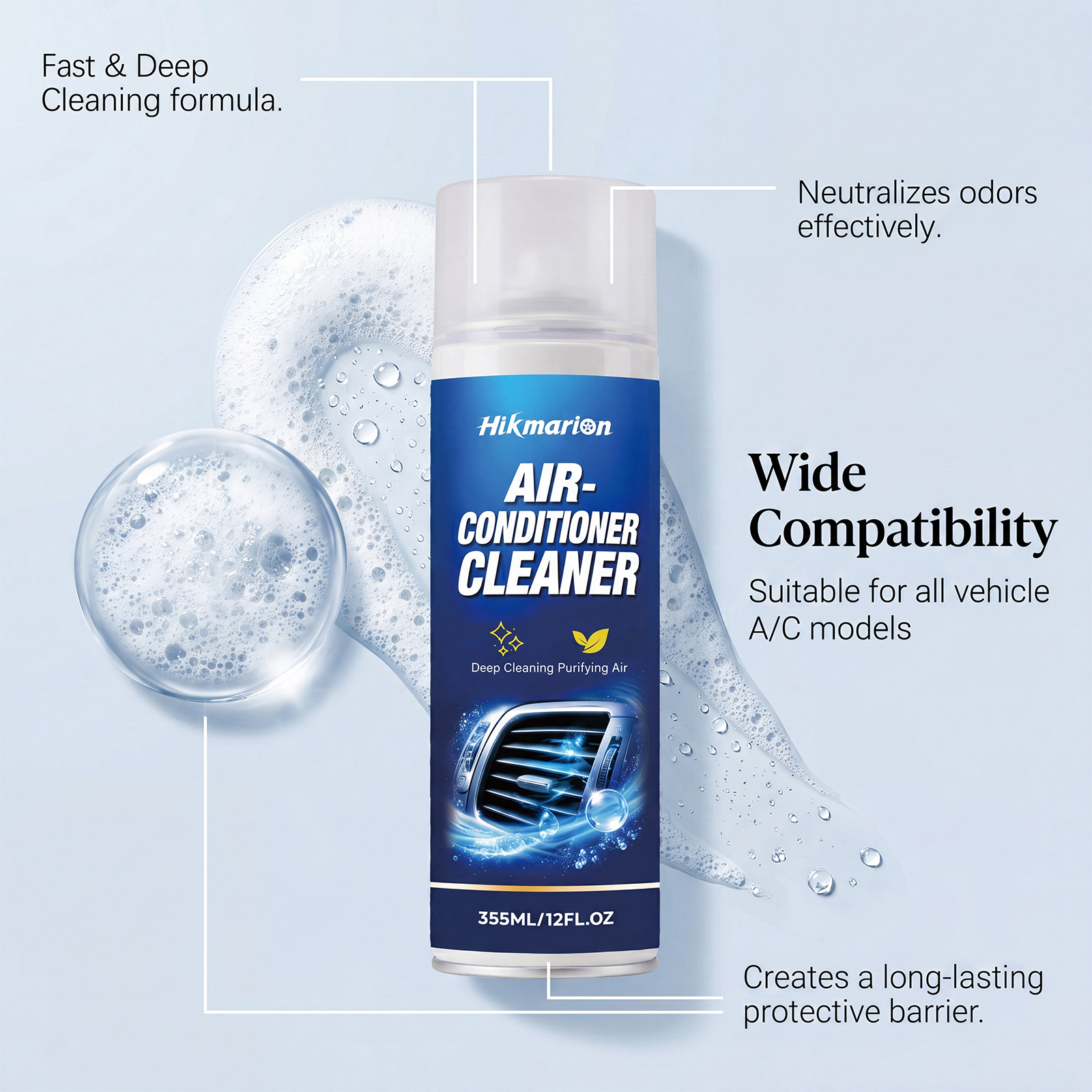 สเปรย์ทำความสะอาดแอร์รถยนต์ ขจ - Odor Eliminator Car บทวิจารณ์และราคา