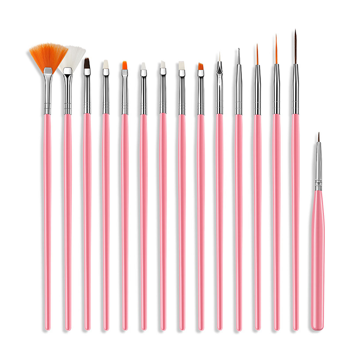 15 ชิ้น Fine Detail ชุดแปรงทาส - Detailing Brush Set บทวิจารณ์และราคา