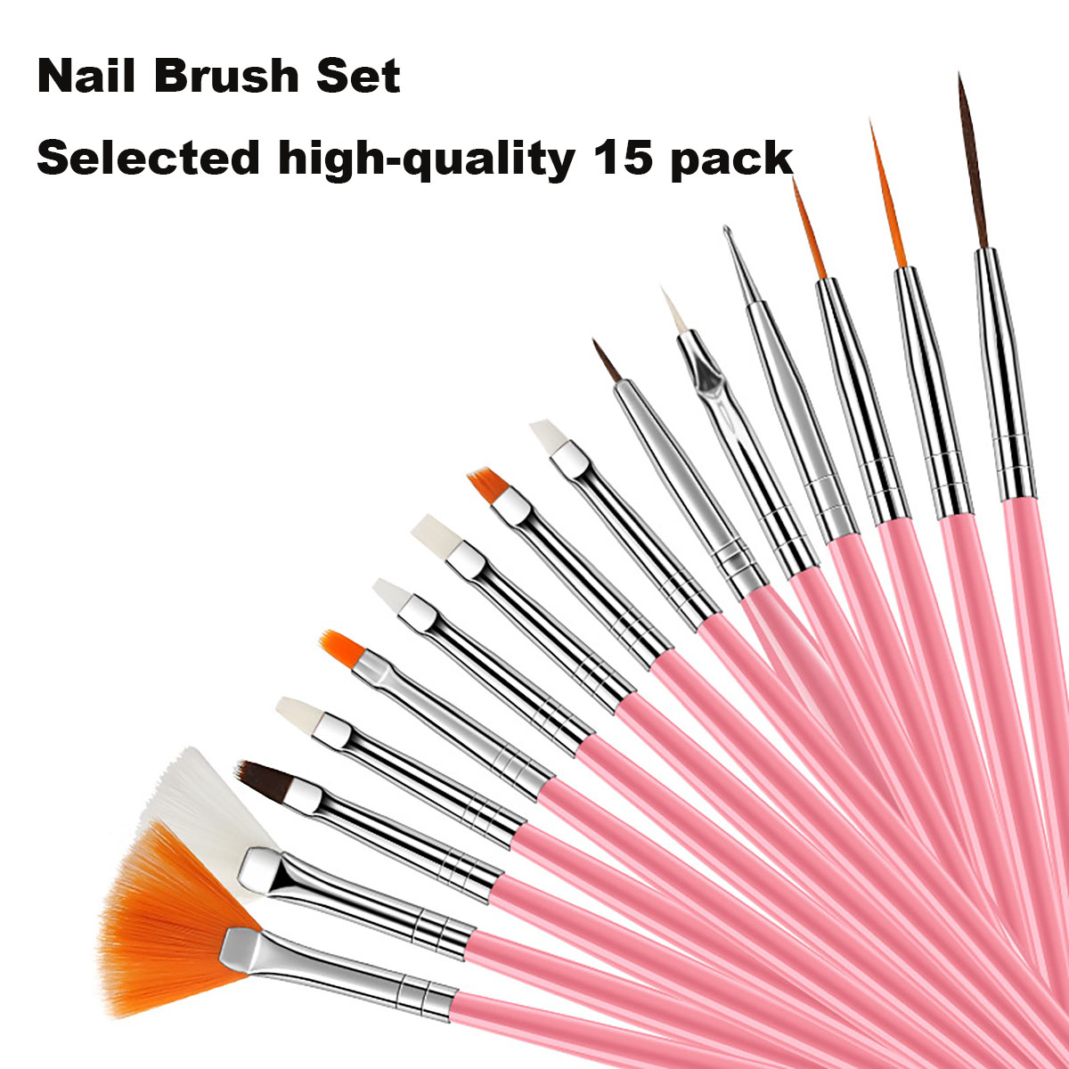 15 ชิ้น Fine Detail ชุดแปรงทาส - Detailing Brush Set บทวิจารณ์และราคา