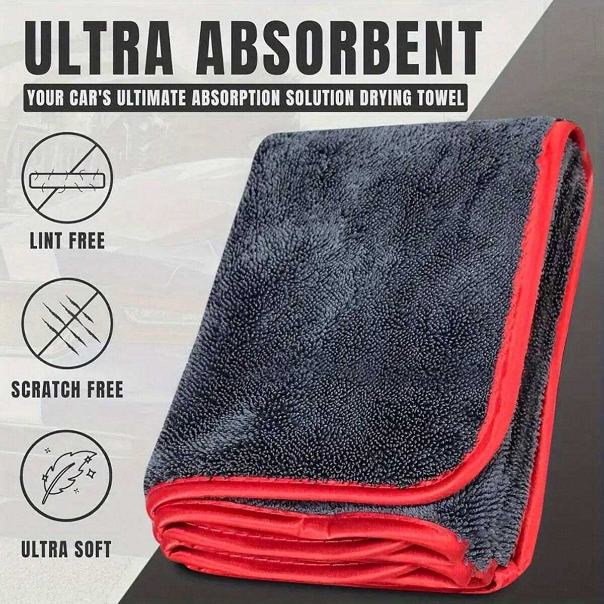 ผ้าเช็ดรถไมโครไฟเบอร์ ซึมซับน้ - Microfiber Towel Detailing บทวิจารณ์และราคา